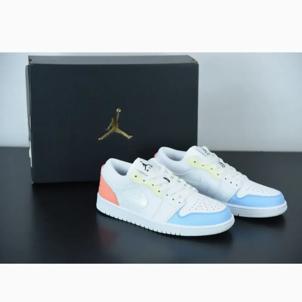Air Jordan 1 Low ‘To My First Coach’ Sail/White-Zitron  DJ6909-100
