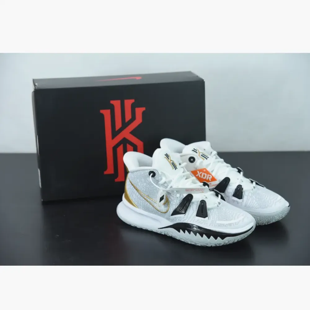Nike Kyrie 7 ‘NBA Finals’ White/Gold-Black  CQ9326-101