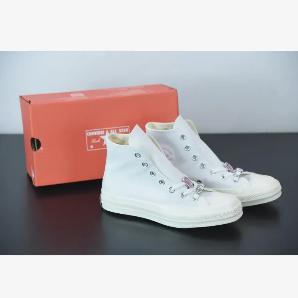 Converse Chuck 70 Hi Taylor White Pink  170621C