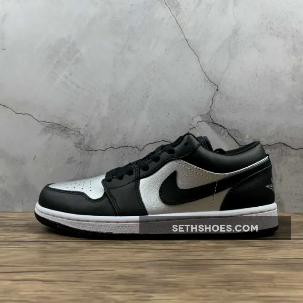 Air Jordan 1 Low “Silver Toe” Black/Metallic Silver-White  DA5551-001