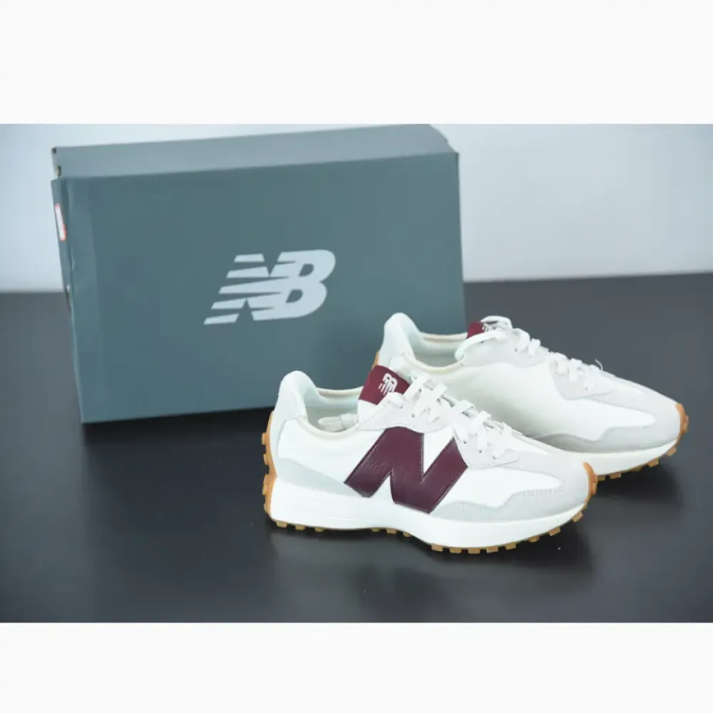 STAUD x New Balance 327 White Grey Brown WS327KA