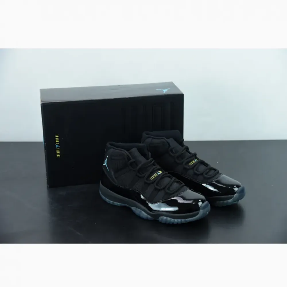 Air Jordan 11 Retro Black/Gamma Blue-Black-Varsity Maize  378037-006