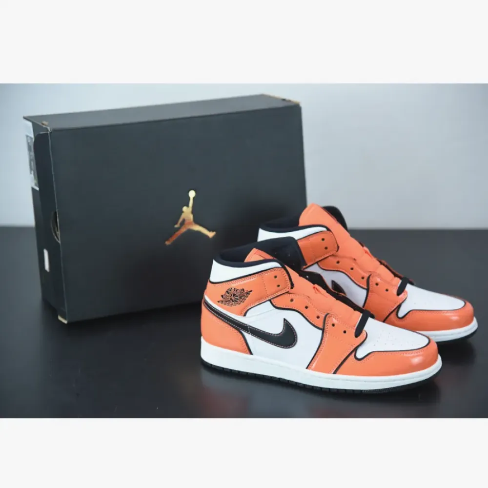 Air Jordan 1 Mid Turf Orange/Black-White  DD6834-802