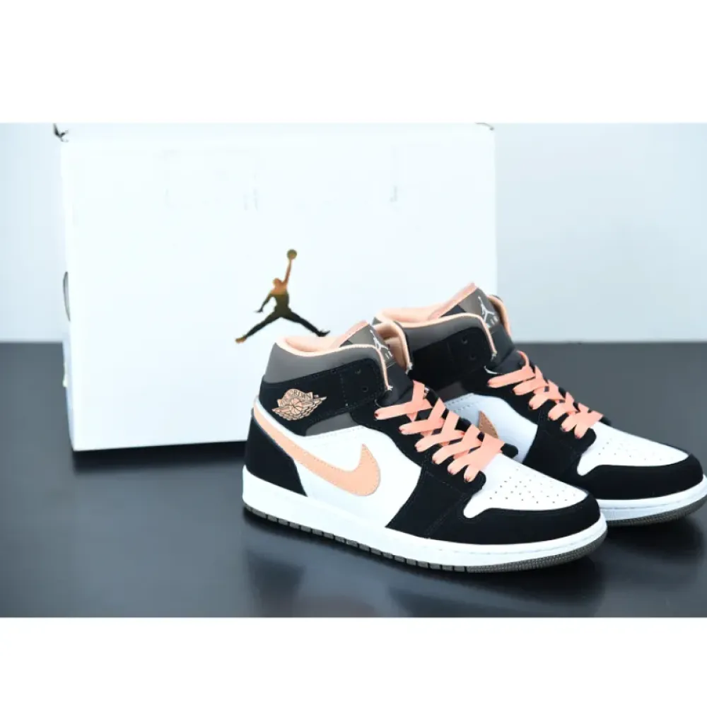 Air Jordan 1 Mid SE “Peach Mocha”  DH0210-100