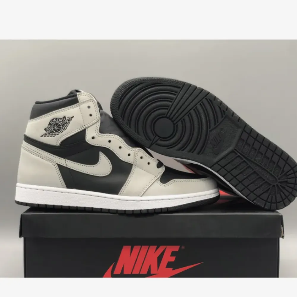 Air Jordan 1 High OG “Shadow 2.0” Black/Light Smoke Grey-White  555088-035