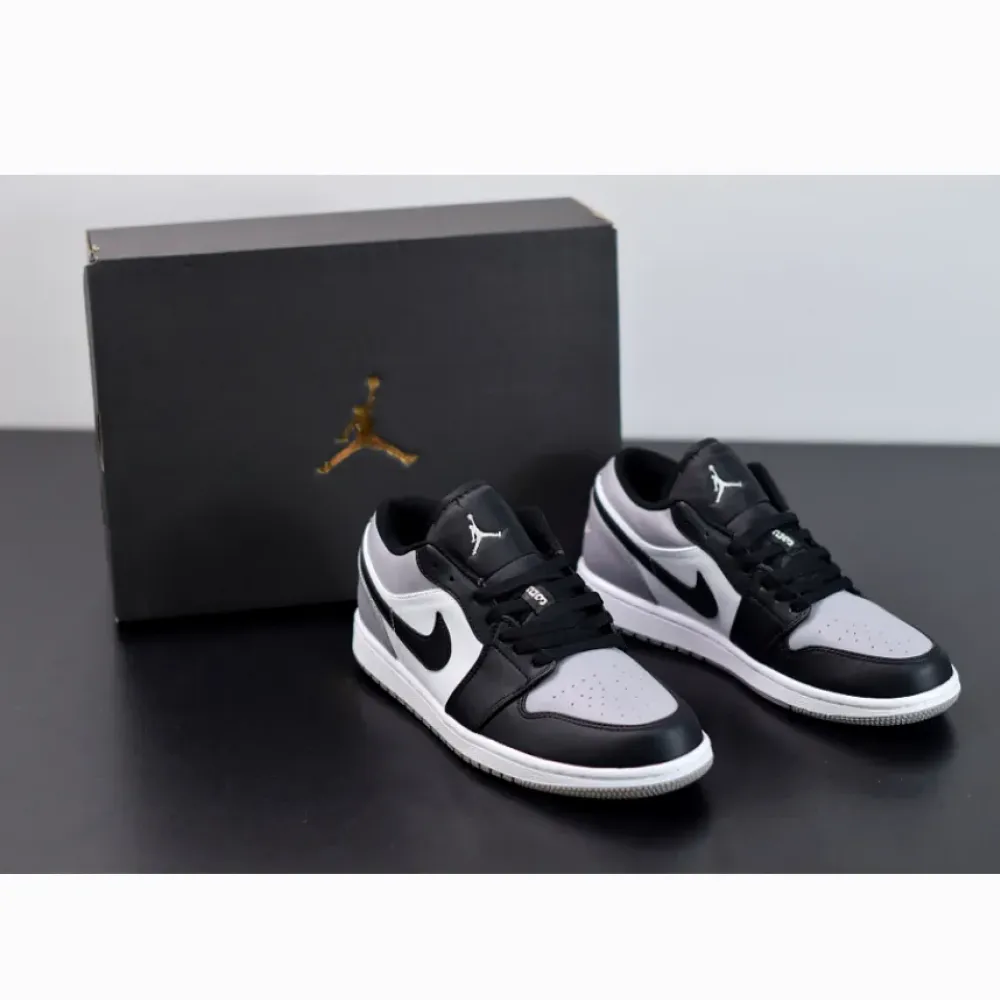 Air Jordan 1 Low White/Atmosphere-Black  553558-110