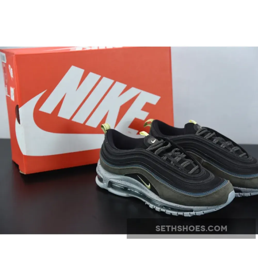 Nike Air Max 97 Newsprint/Limelight/Black/Ash Green  DB4611-001