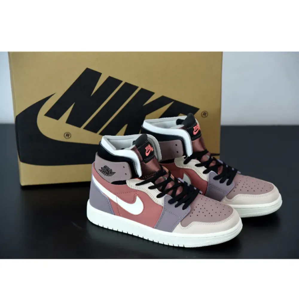 Air Jordan 1 Zoom Comfort Canyon Rust/Sail-Purple Smoke  CT0979-602