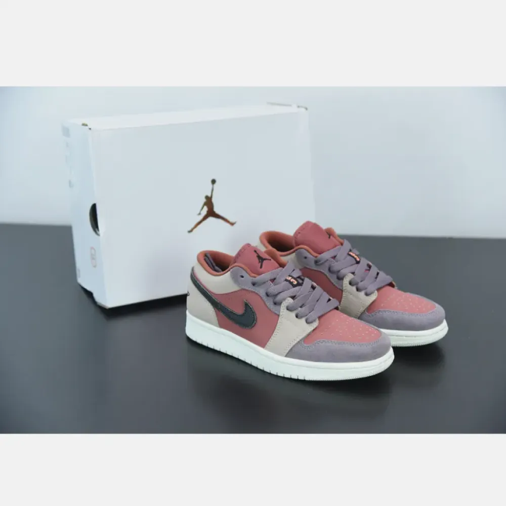 Air Jordan 1 Low GS Canyon Rust/Black-Purple Smoke  DC0774-602