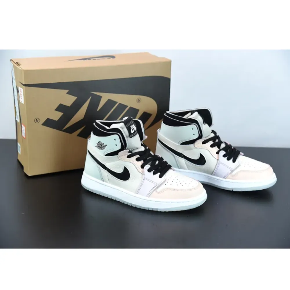 Air Jordan 1 Zoom Comfort “Easter” White/Grey Heather-Olive Aura-Khaki CT0979-101