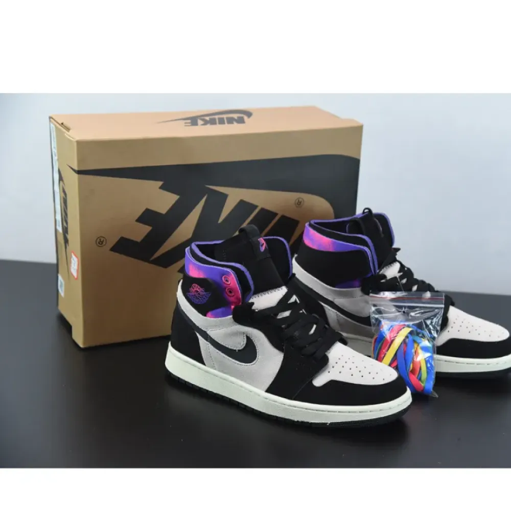 Air Jordan 1 Zoom Comfort “PSG” White/Psychic Purple-Hyper Pink-Black DB3610-105