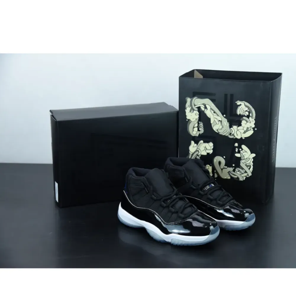 Air Jordan 11 “Space Jam” Black/Dark Concord-White  378037-003