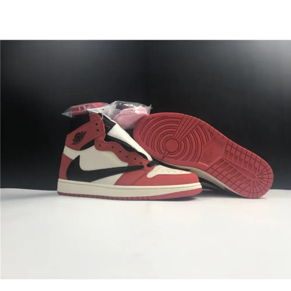 Travis Scott x Air Jordan 1 High OG “Chicago” Red White