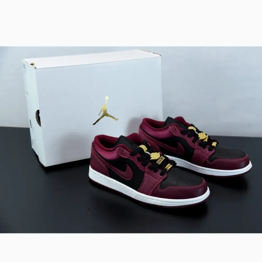 Air Jordan 1 Low Maroon Black  DB6491-600