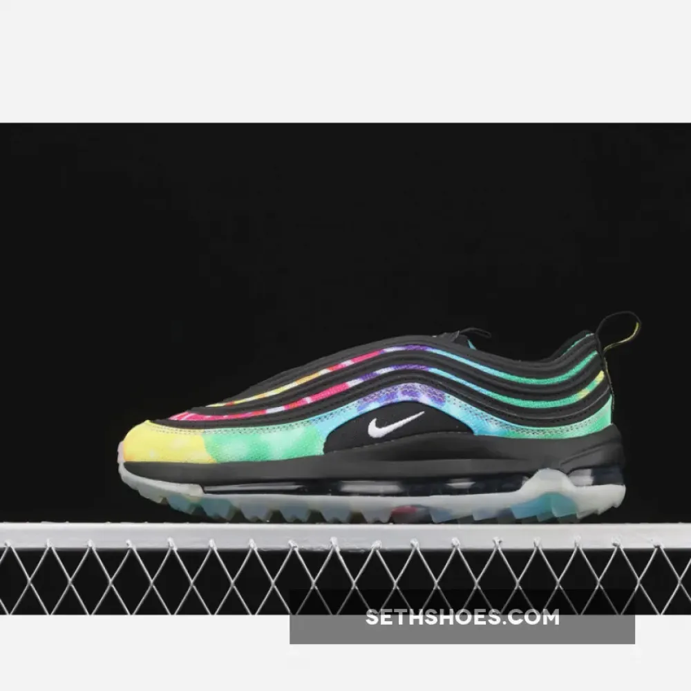 Nike Air Max 97 Golf “Tie Dye” Black/Multi-color/White  CK1219-001