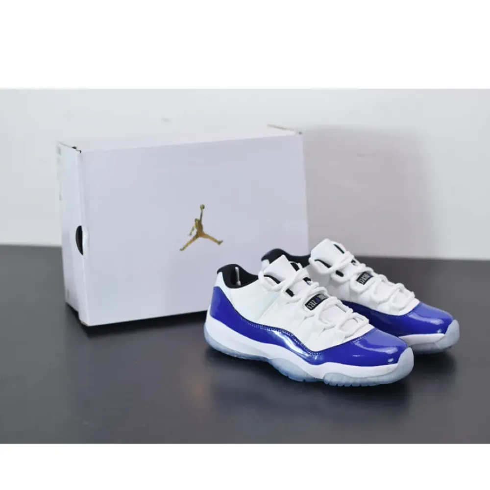 Air Jordan 11 Retro Low “Concord Sketch” White/Black-Concord  AH7860-100