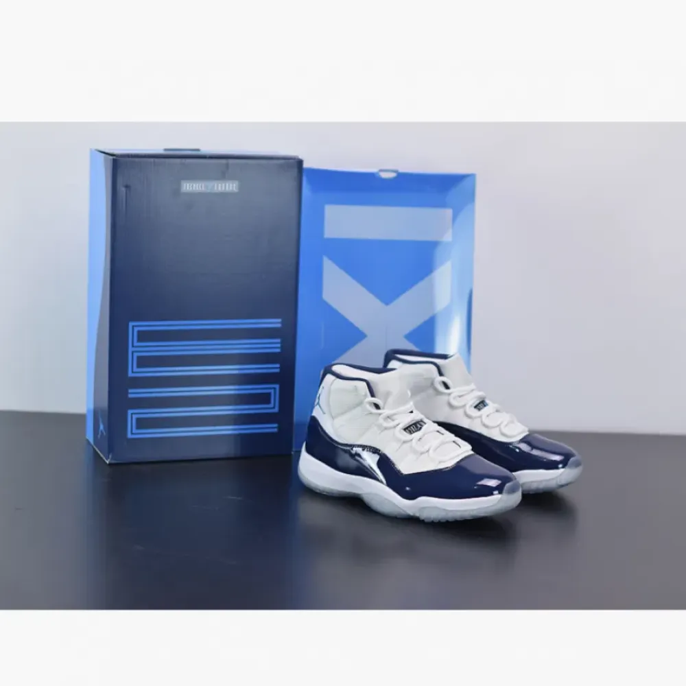 Air Jordan 11 Retro “Win Like ’82” White/Midnight Navy-University Blue 378037-123