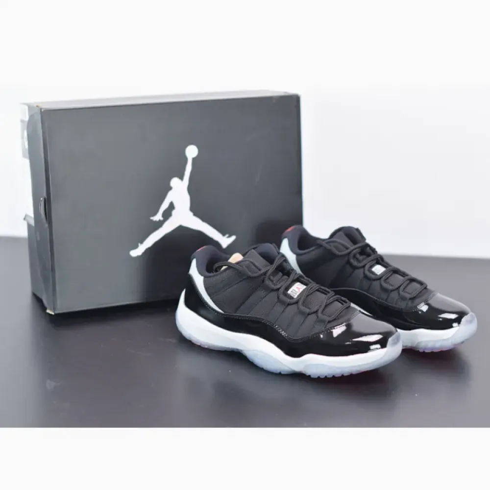 Air Jordan 11 Retro Low Black/Infrared 23-Pure Platinum  528895-023