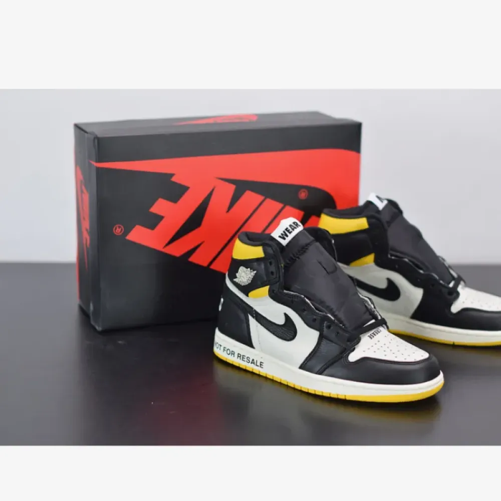 Air Jordan 1 Retro High OG NRG “Not For Resale” Sail/Black-Varsity Maize 861428-107