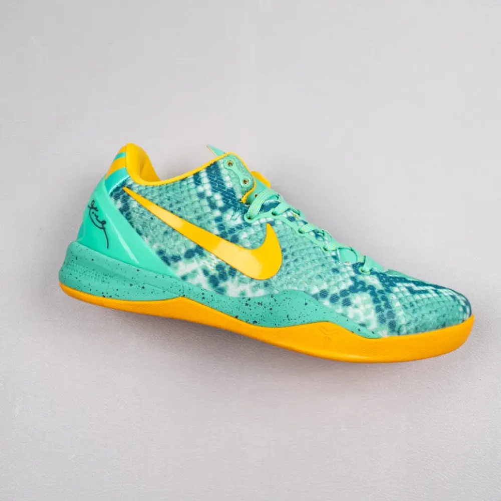 Nike Kobe 8 Green Glow/Laser Orange-Mineral Teal  555035-304