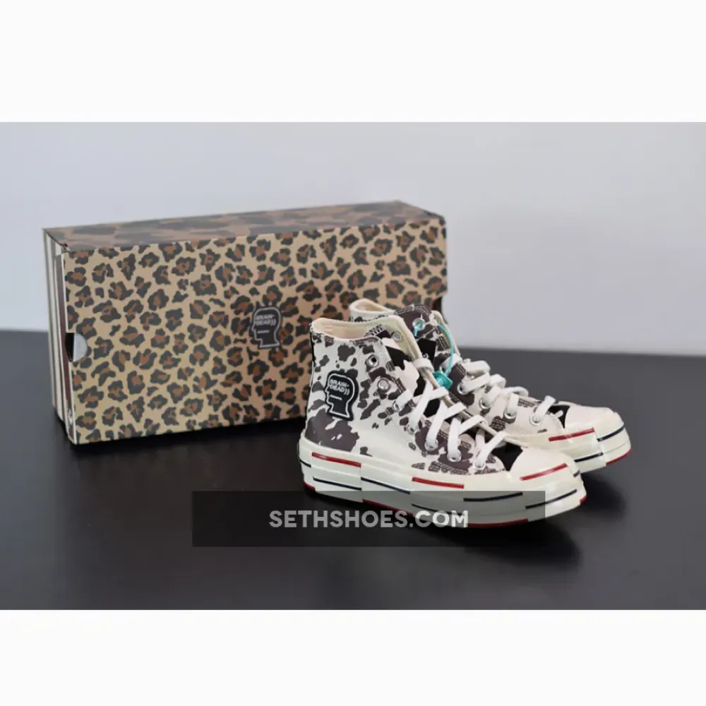 Brain Dead x Converse Chuck 70 High Top Egret/Black/French Roast 169946C