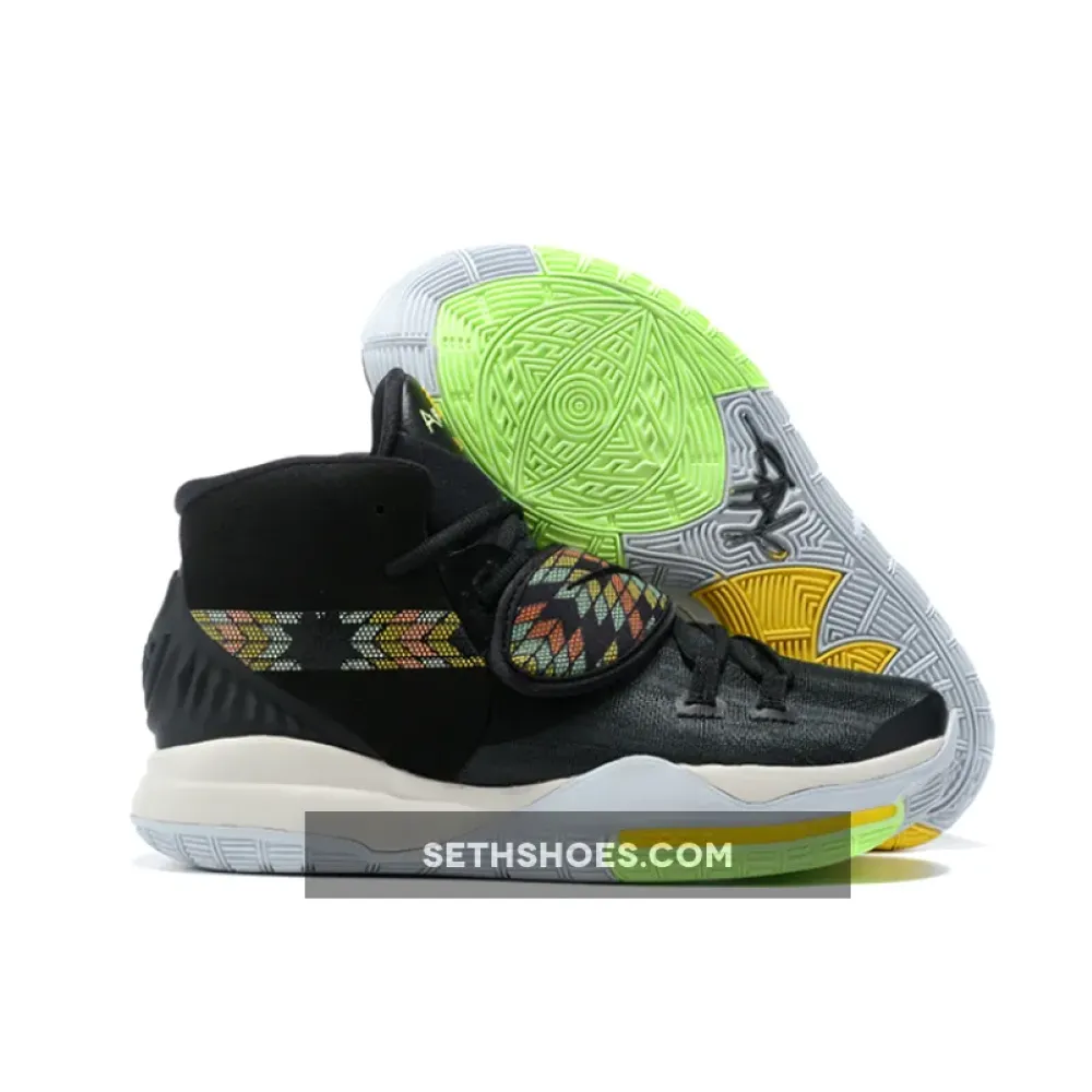 Nike Kyrie 6 “N7” Black/Pure Platinum/Citron Pulse  DA1348-001