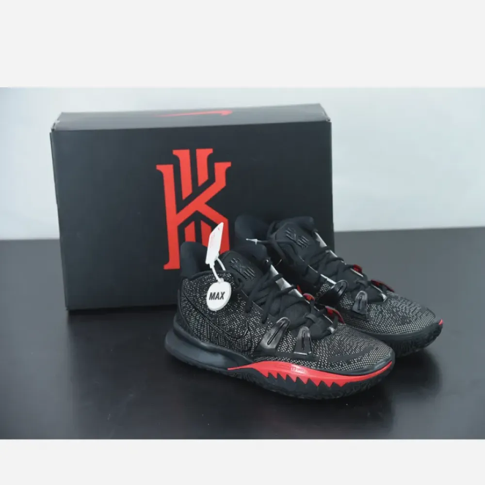 Nike Kyrie 7 ‘Bred’ Black/University Red/White  CQ9327-001