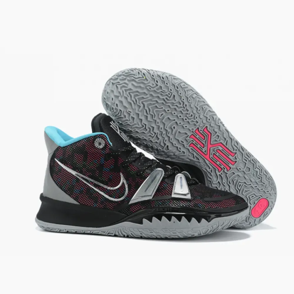 Nike Kyrie 7 Black/Metallic Silver/Light Smoke Grey/Blue Fury CT4080-008