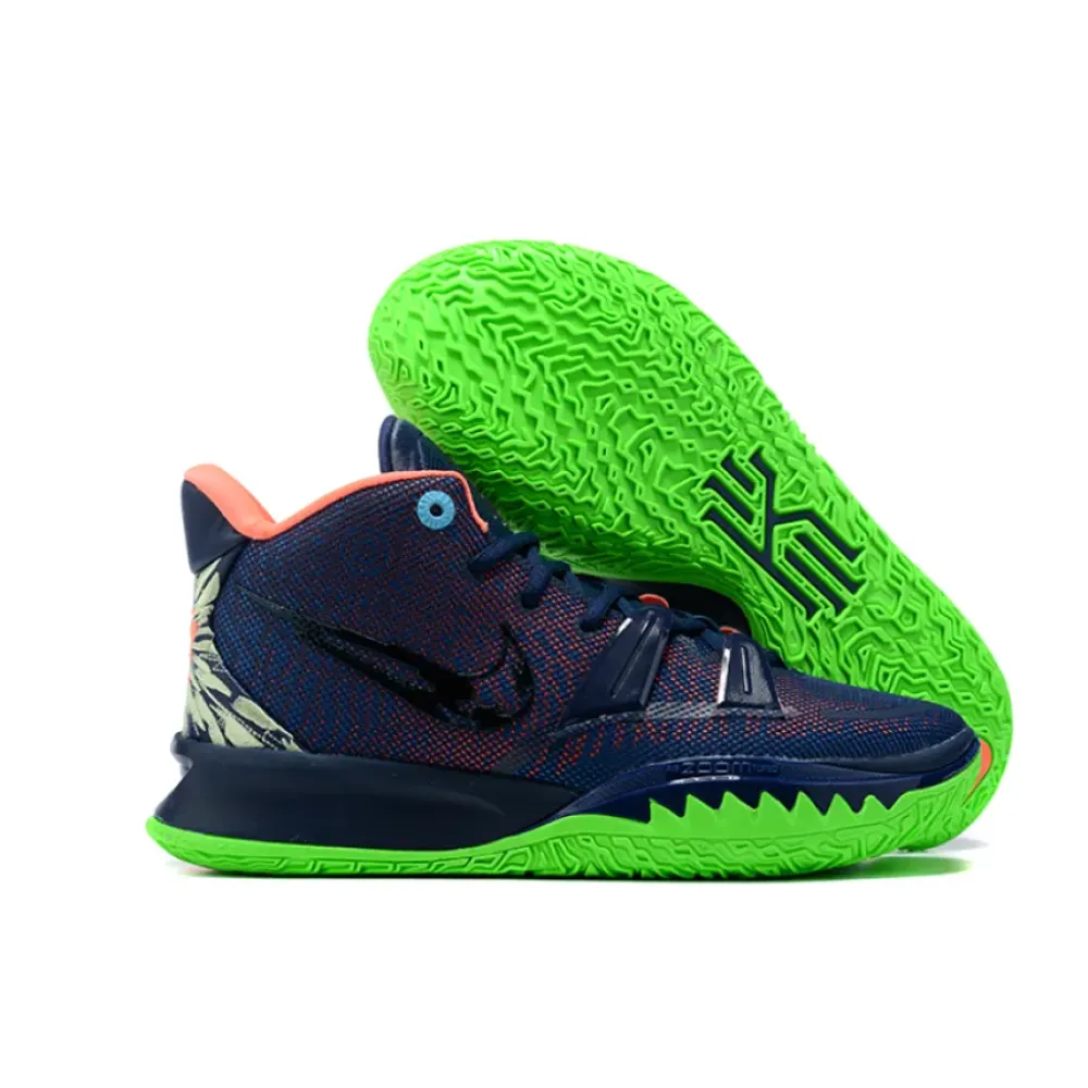 Nike Kyrie 7 Midnight Navy Pink Green CQ9327-401 CQ9326-401