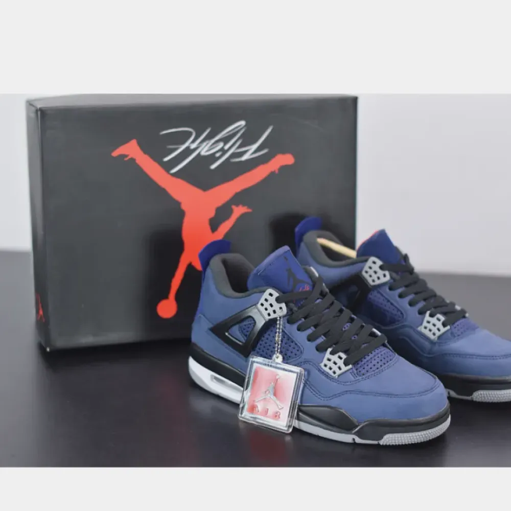 Air Jordan 4 WNTR Loyal Blue Habanero Red Black  CQ9597-401