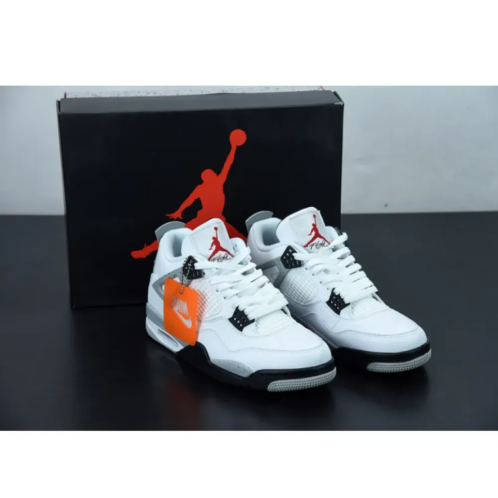 Air Jordan 4 OG “White Cement” White/Fire Red-Black-Tech Grey 840606-192