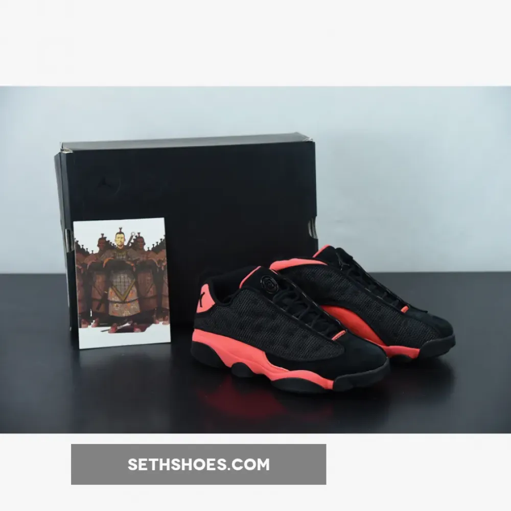 Clot x Air Jordan 13 Low Black/Infrared 23 AT3102-006