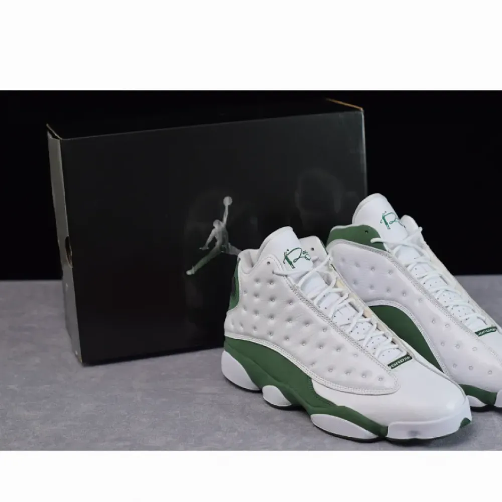 Air Jordan 13 Ray Allen Three-Point Record PE White/Clover 414571-125