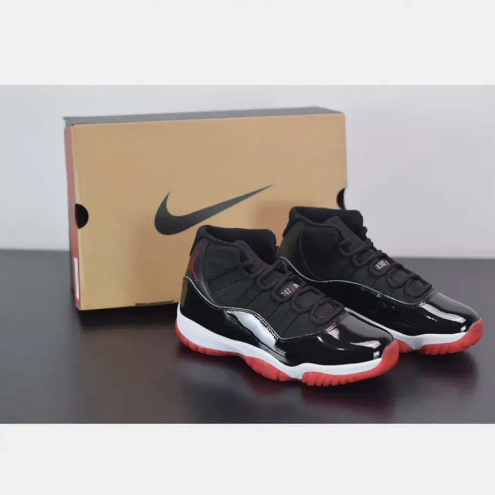 Air Jordan 11 “Bred” Black/True Red-White 378037-061