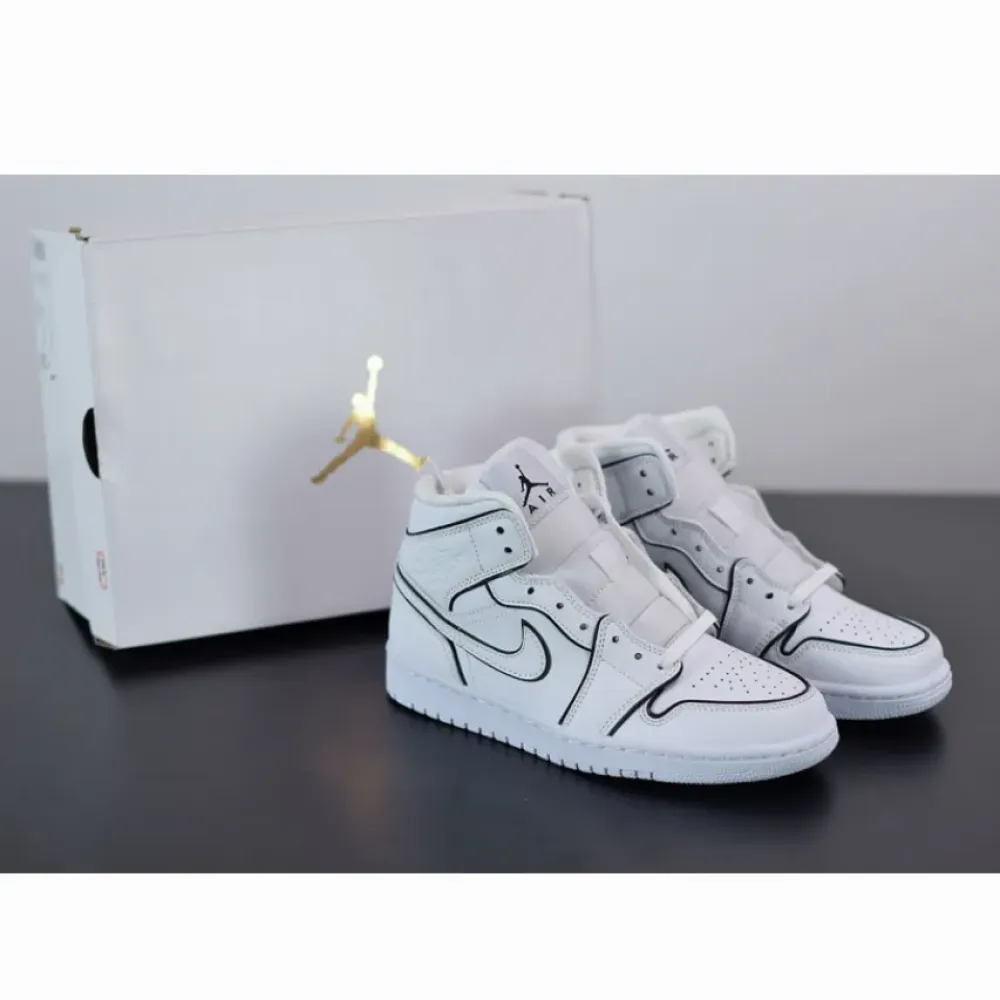 Air Jordan 1 Mid SE Iridescent White  CK6587-100