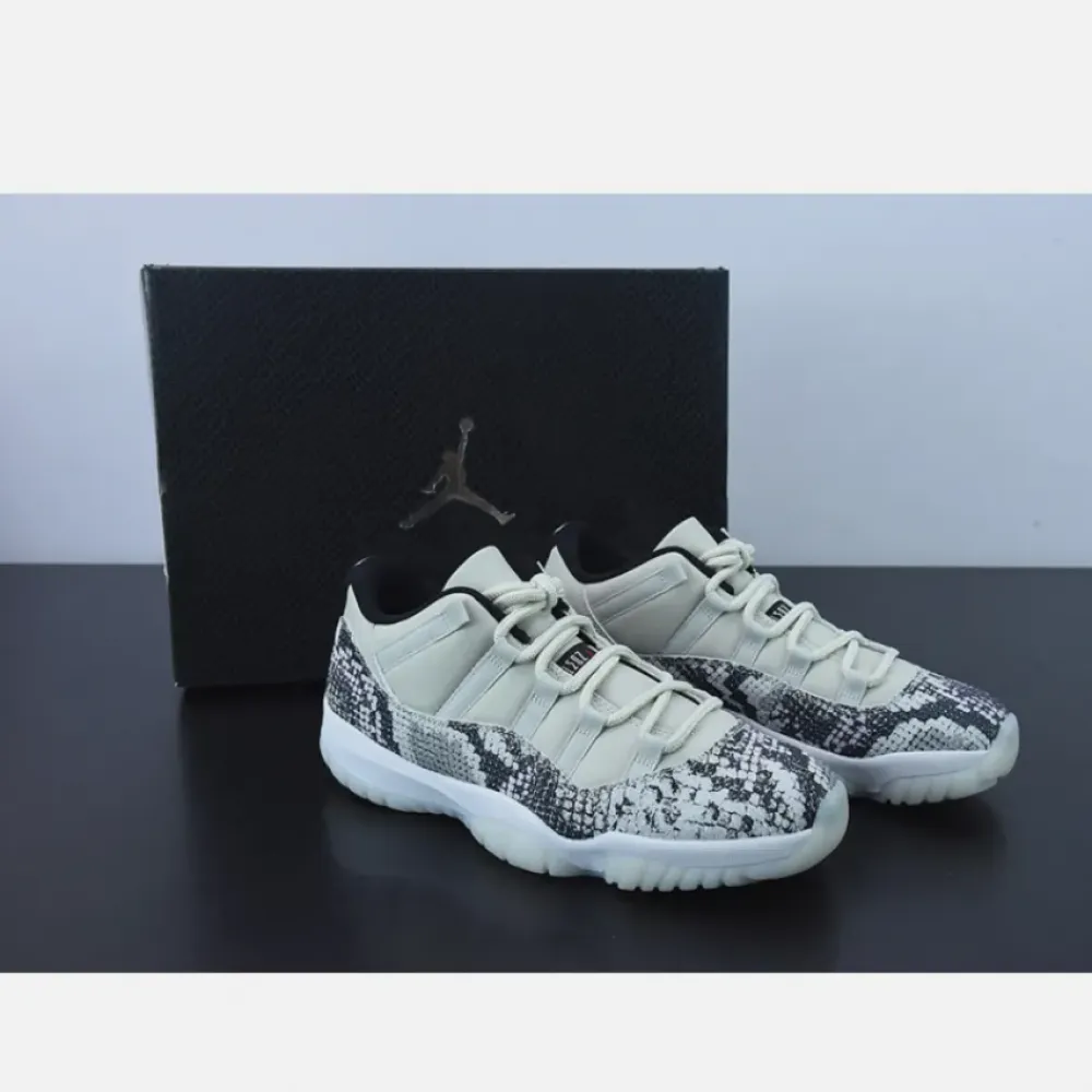 Air Jordan 11 Low Snakeskin Light Bone  CD6846-002