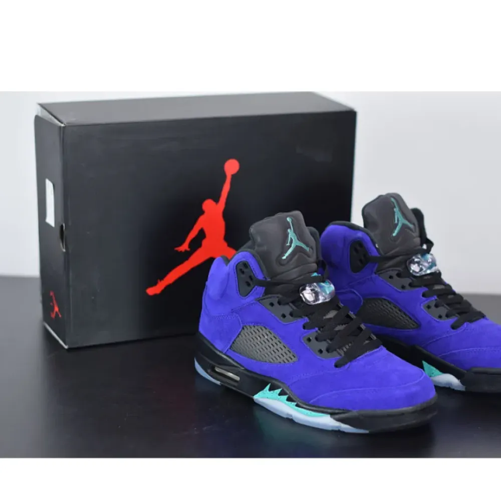 Air Jordan 5 “Alternate Grape” Grape Ice/Black-Clear-New Emerald 136027-500