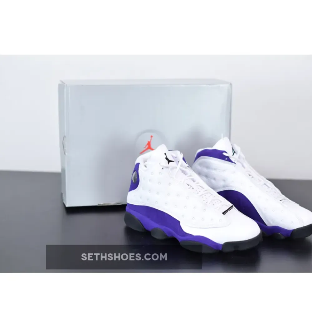 Air Jordan 13 “Lakers” White/Black-Court Purple-University Gold 414571-105