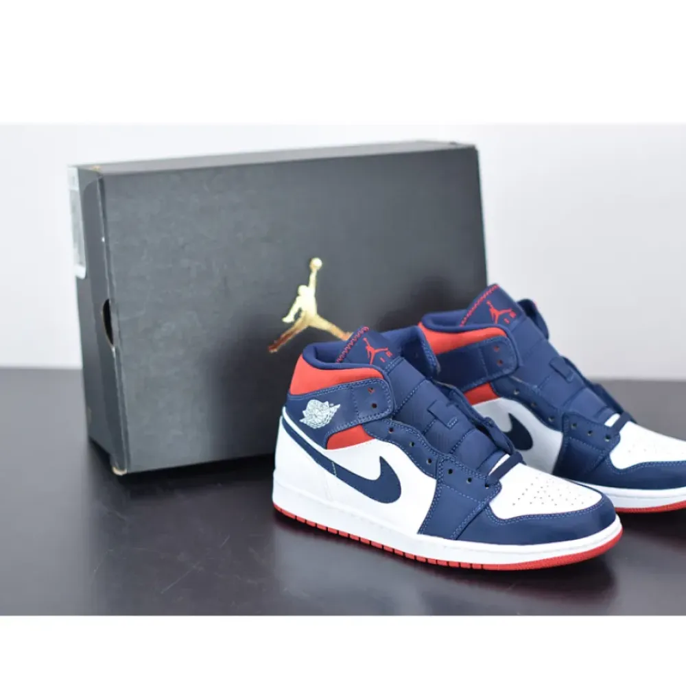 Air Jordan 1 Mid SE “USA” White/University Red 852542-104