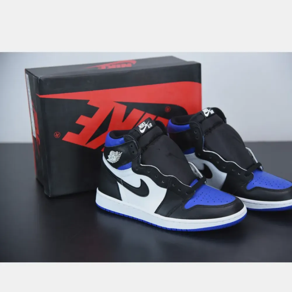 Air Jordan 1 Retro High OG Black/White-Game Royal-Black 555088-041