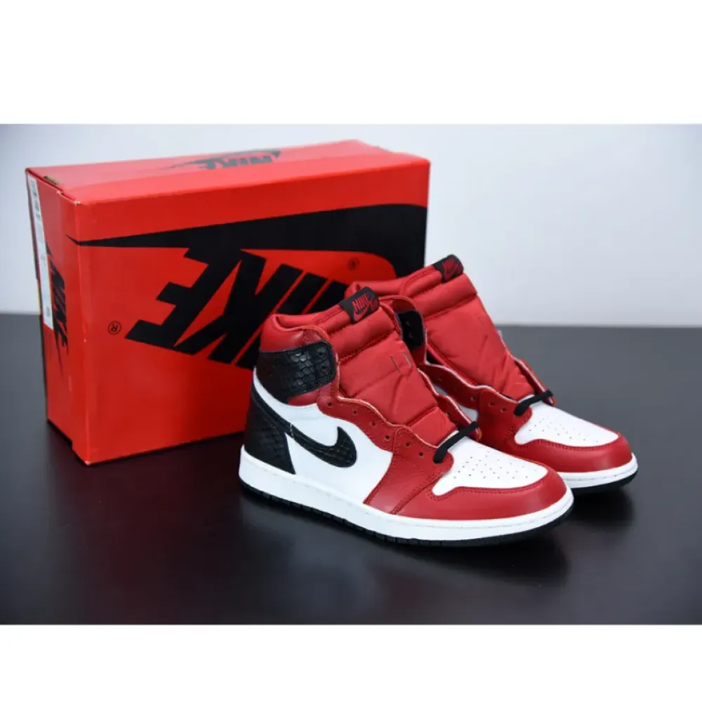 Air Jordan 1 High OG “Satin Snake” Gym Red/White-Black CD0461-601