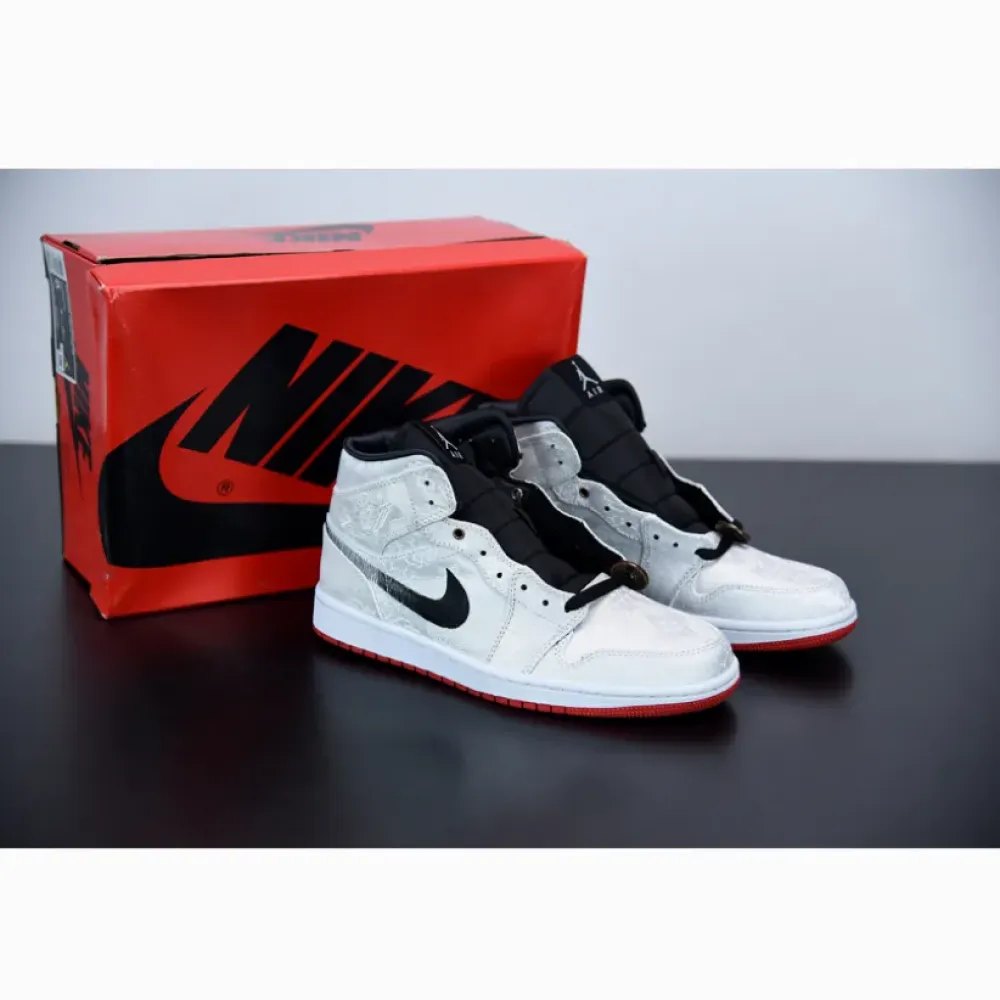 CLOT x Air Jordan 1 Mid ‘Fearless’  CU2804-100