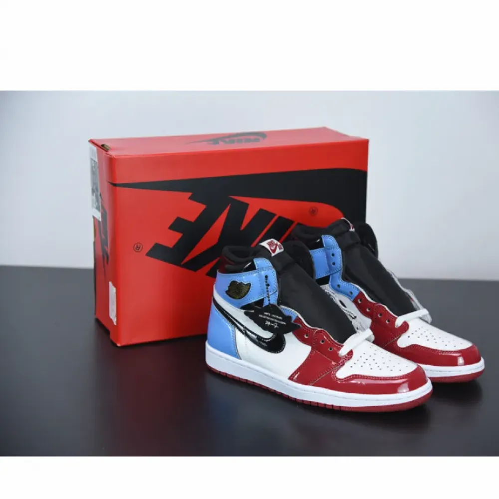 Air Jordan 1 High OG “Fearless” White/University Blue-Varsity Red-Black CK5666-100