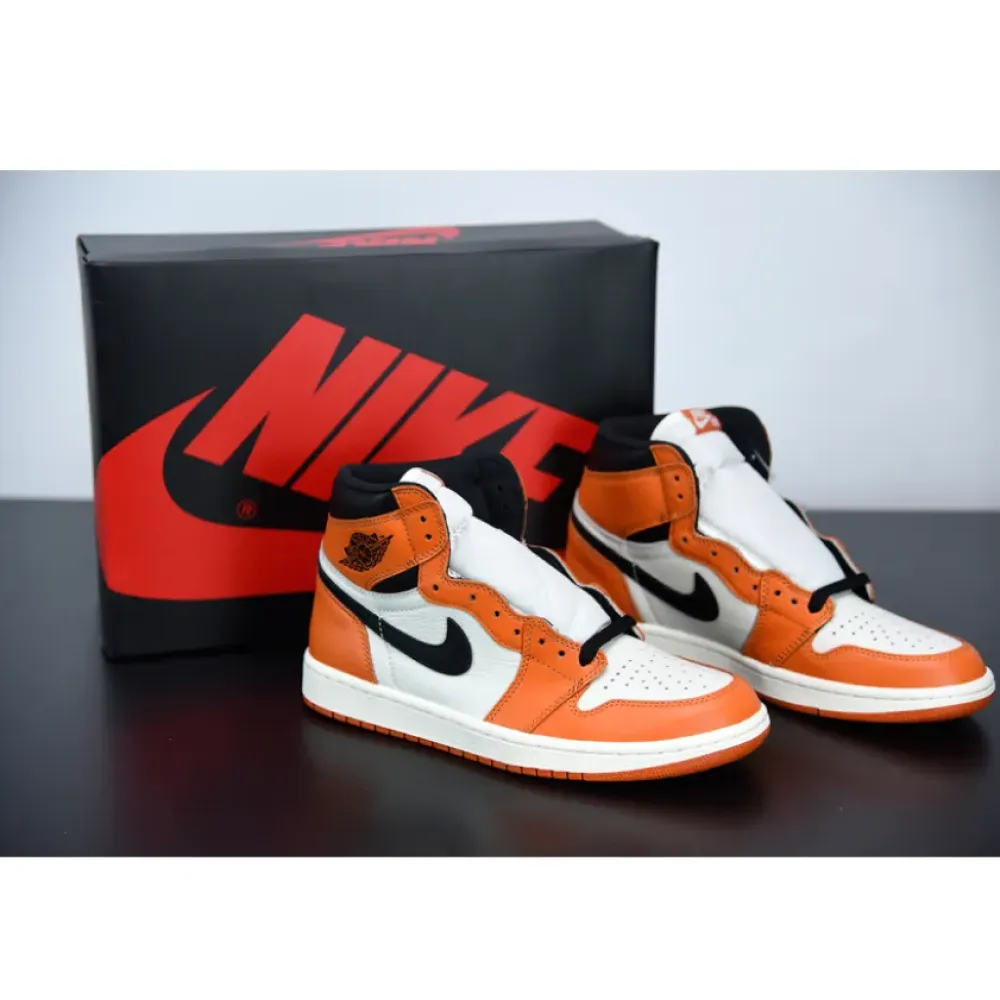 Air Jordan 1 Retro High OG “Reverse Shattered Backboard” Sail/Starfish-Black 555088-113