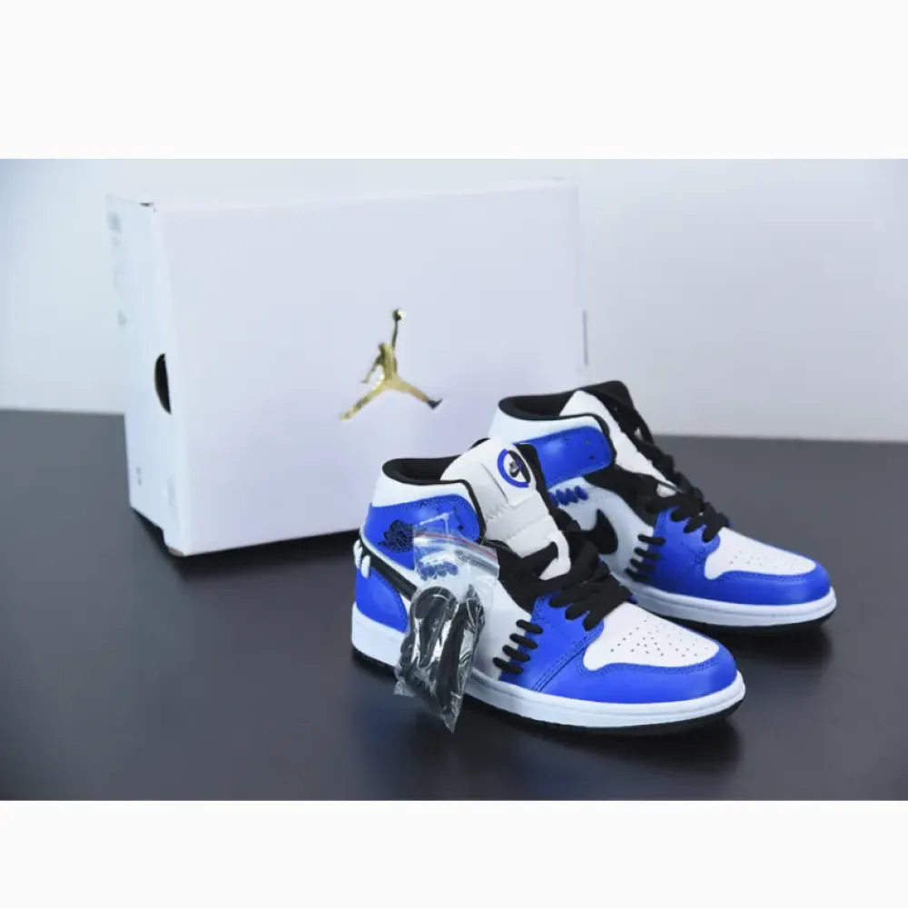 Air Jordan 1 Mid SE ‘Sisterhood’ Game Royal/Black-White  CV0152-401