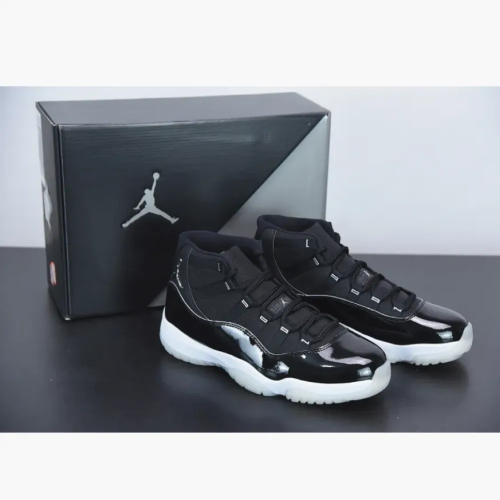 Air Jordan 11 “Jubilee” Black/Clear-White-Metallic Silver CT8012-011