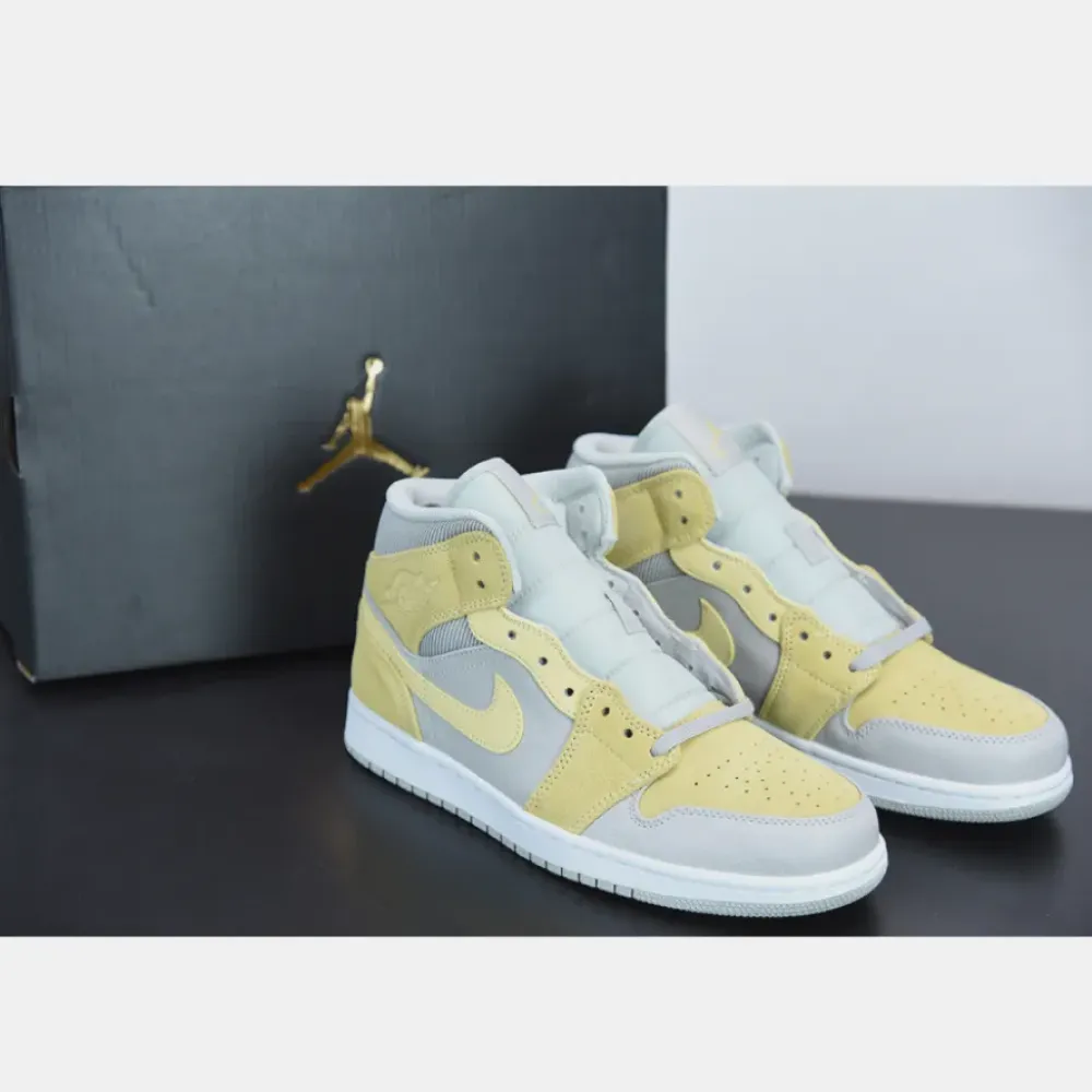 Air Jordan 1 Mid Mixed Textures Yellow DA4666-001