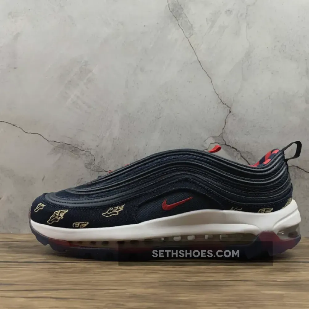 Nike Air Max 97 Golf “Wing It” Navy Red White  CK1220-400