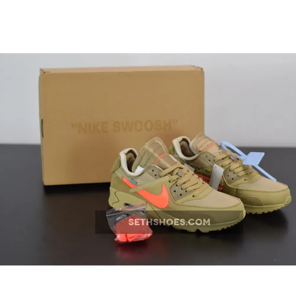Off-White x Nike Air Max 90 “Desert Ore”  AA7293-200