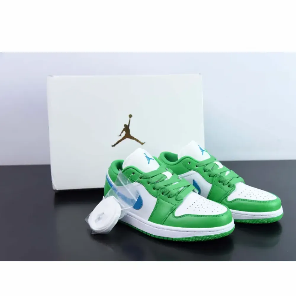 Air Jordan 1 Low Lucky Green/Aquatone/White  DC0774-304